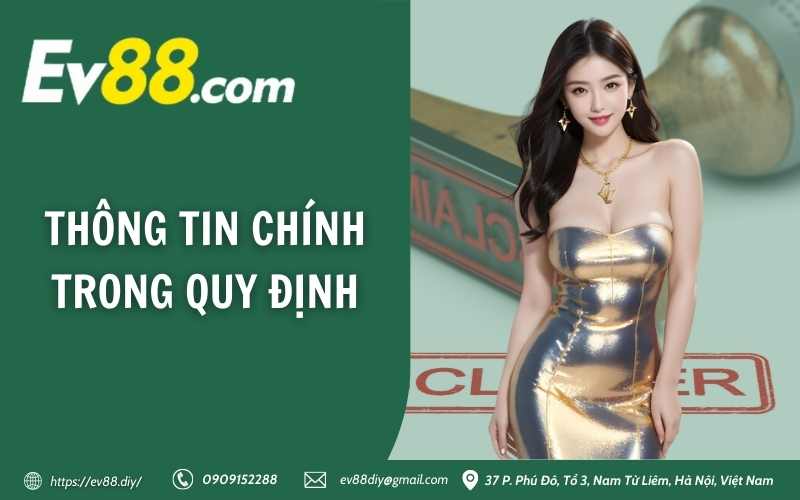 Thông tin chính trong quy định