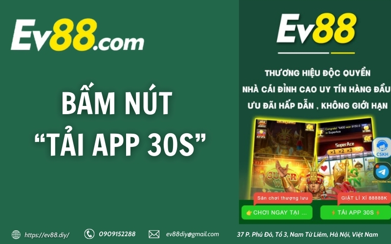 Bam nut “Tai app 30S”.
